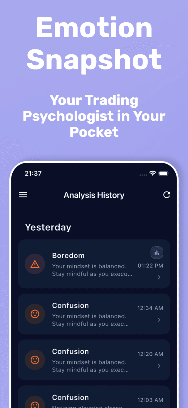 EmolyTicks app screenshot on iPhone
